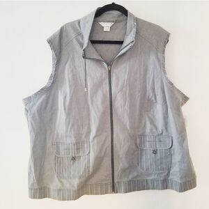 Allison Daley II vest lightweight zip closure